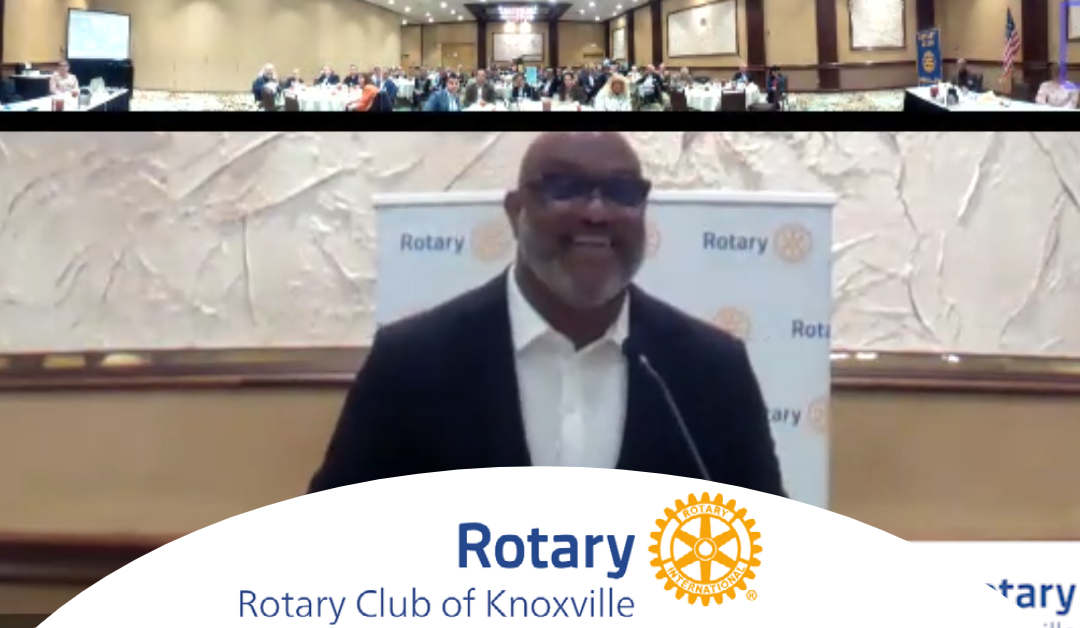 Hallerin speaking to Rotary on 4-25-2023